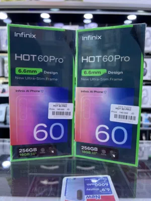 Infinix HOT 60 pro (256GB) متوفر جديد كلين داخل لميا موبايل بسعر مميزه بكفالة الوكيل الرسمي