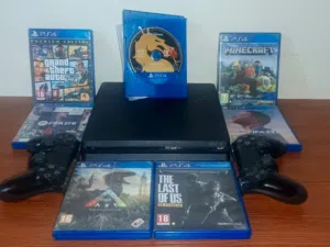 بلى 4 سليم 500gb لعبة: .Minecraft mortal combat .gta5 fifa 21 fifa 22 Ark survival Last of us