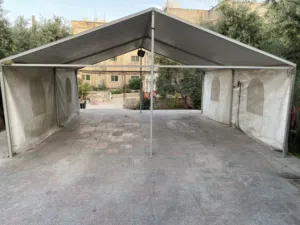 خيمة ألمنيوم قوية وعملية بمساحة 6×6 متر، مناسبة للسطوح، الحدائق، المزارع والاستراحات