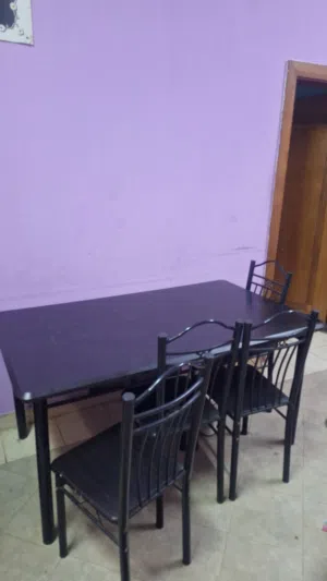 one dining table and 5 chairs for sale