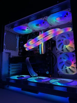 White Gaming PC – Powerful Performance & Premium Look!