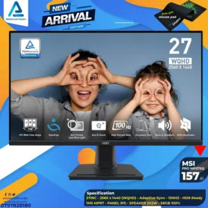 شاشة ام اس اي Monitor MSI 27 inch 100Hz بافضل الاسعار