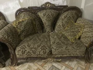 طقم كنب خشب زان  9 مقاعد للبيع