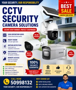 cctv surveillance camera Hindi Bangali technician setting servicing free delivery All area kuwait