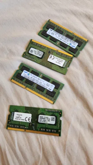 رامات لابتوب DDR3 بحجم 4 جيجا للقطعة (Samsung & Kingston)