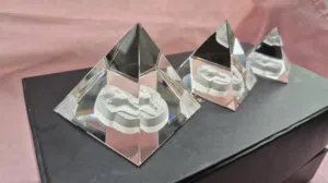 Asfour Crystal Egyptian Pyramid Set(3 pieces)
