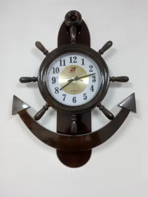 ساعة حائط كبيرة خشب Big wood wall clock