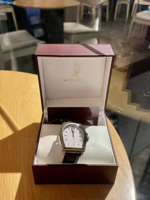 ساعة أجنر جلد رجالية جديدة New Aigner watch lather man