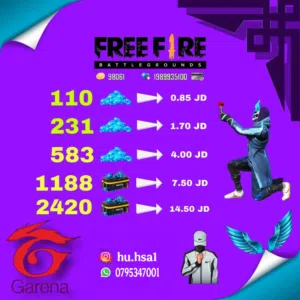 Free Fire Accounts and Characters for Sale in Zarqa