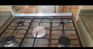 فرن غاز لون سلفر