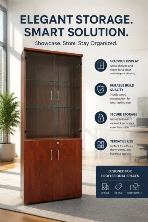 Glass Door Cabinet For sale