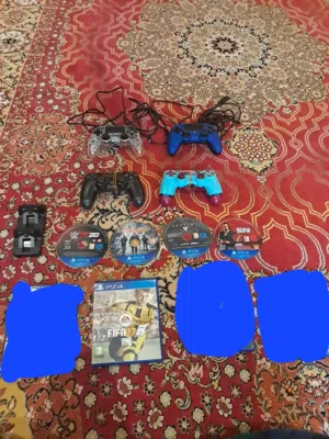 PS4 Bundle for Sale – 4 Controllers, 8 Games, Charging Dock – Used & Working
