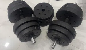 طقم دمبل 30 كيلو بحالة الوكالة - جودة عالية حط سعرك وشيل