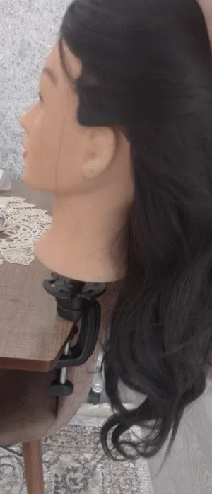 مليكان شعر طبيعي لتعليم التسريحات والصبغه