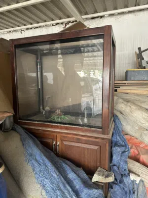 حوض سمك  معه جهاز أكسجين قابل للتفاوض