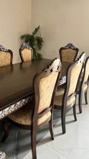 طاولة طعام مكون من 10كراسي