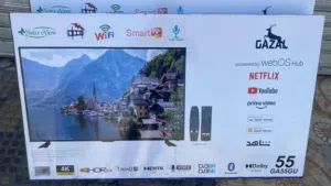 شاشة غزال 55 إنش ضد الكسر بنظام LG 2025 شاشة رقم 1 بالاسوق حصرياً   .