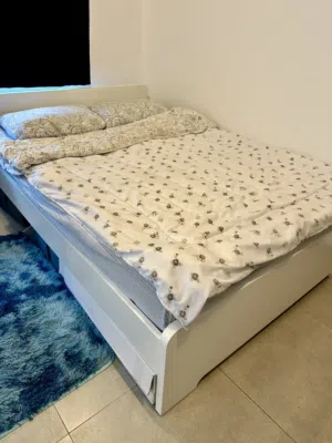 Used double bed, and mattress
