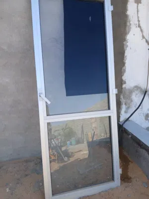 باب المنيوم بالمرش للبيع