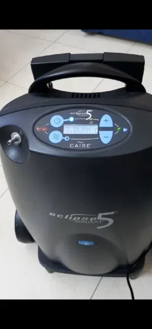 جهاز اكسجين متنقل يمكن السفر به بالطائره معتمد دوليا Eclipse 5 Aoutosat oxygen concentrator portable