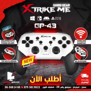 يد العاب جيمنغ اندويد  اركيد XTRIKE ME GP-43 PS4 PS3 ANDROID PC Wireless Gamepad