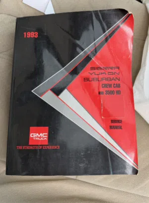 كتيب المصنع جمس سييرا يوكن 1993
