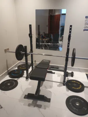 Yalla Bumper weights set 120kg and Rack