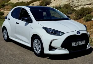 Toyota Yaris 2022 هاتش باك  استيراد اوروبي ( ياباني )  بطارية ليثيوم