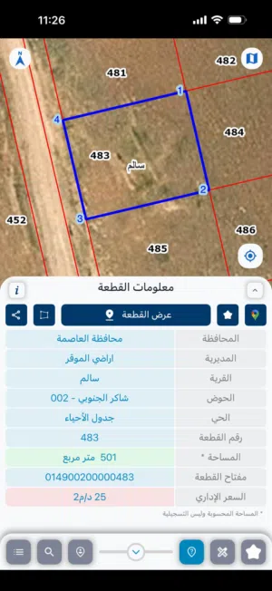 قطعت ارض للبيع