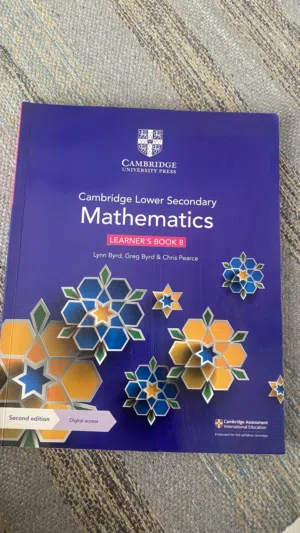 Cambridge lower secondary mathematics learners book 8