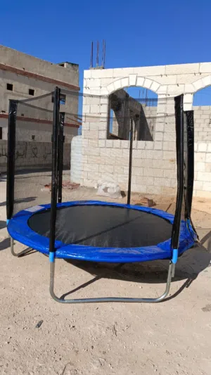ترامبولين 8 قدم مقاس 2.44 سم مميزة جدا حديد ثقيل وقطر كبير وتحمل اوزان عاليه