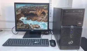 FUJITSU Core i5 Computer Set 19" HD Multimedia Monitor 4GB RAM + 500GB HDD Win 10 Pro Ready to Use