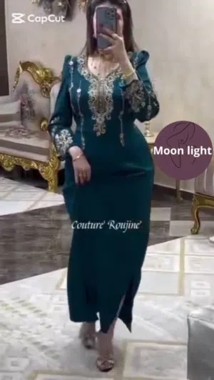 جلابيات نسائية خليجية مطرزه