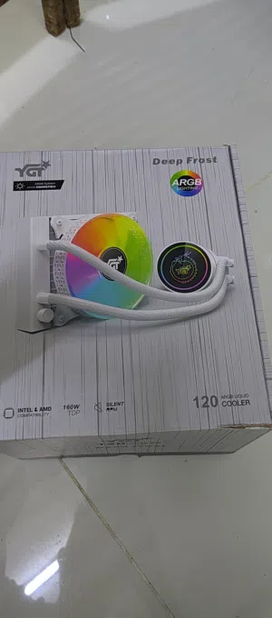 Liquid cooler and RAM RGB fan with cooler still new