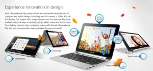 ASUS Touch Screen 360 Chromebook 4GBRAM/16GB Storage Best for Education