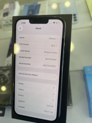 13 pro 256 GB حبة بحالة ممتازةغير مفتوحة