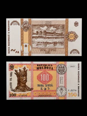 Historic Banknote of Moldova – 100 Lei (2015 Issue)