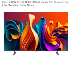 Hisense Q6N 75” QLED 4K Google TV – Excellent Condition
