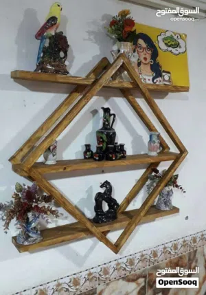 رف خشب شغل جديد