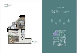 65 m2 1 Bedroom Apartments for Sale in Muscat Al Maabilah