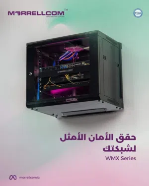 مع الكابينة الجدارية من فئة الـ WMX المستخدمة في مراكز البيانات لتنظيم ولحماية الأجهزة من العبث