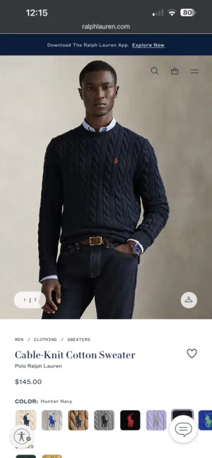 polo ralph lauren (color:hunter navy)