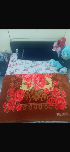 Black Bed with mattress fir sale