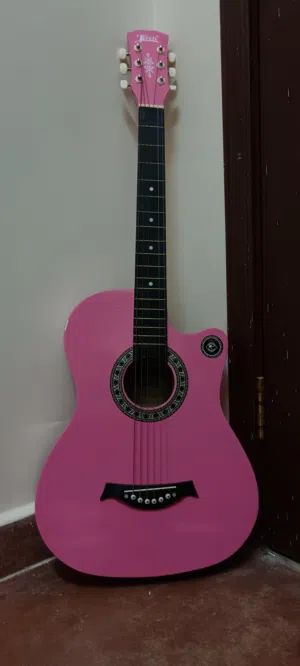Pink Guitar with Carry Bag – Excellent Condition