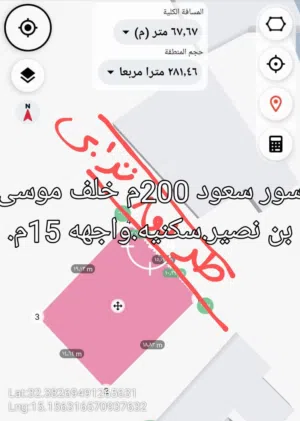 قطعة ارض سكنيه في سور سعود للبيع
