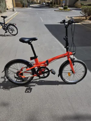 Decathlon B’TWIN 20” Folding Bike – Orange – Excellent Condition – دراجة ديكاتلون B’TWIN القابلة للط