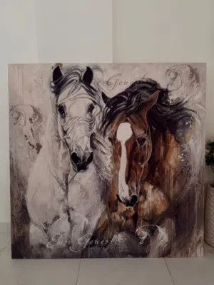 لوحة كانفس كبيرة “عزة الخيل” – 130×130