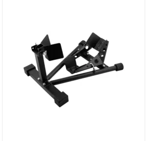 Motorcycle Stand and Wheel Chock with Clamps Black - 861212