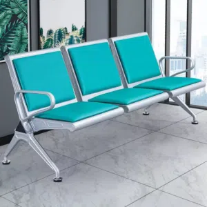 Three seater airport waiting chair & reception waiting chair with armrest