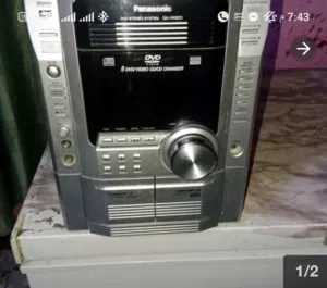 سستم ومكبر صوت استريو نوع بانوسونيك الاصلي نظام دولبي ديفيدي فيديو بدون سماعات